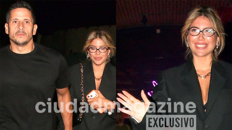 Wanda Nara y Martín Migueles en el festejo del fin de las grabaciones de Masterchef (Fotos: Movilpress).