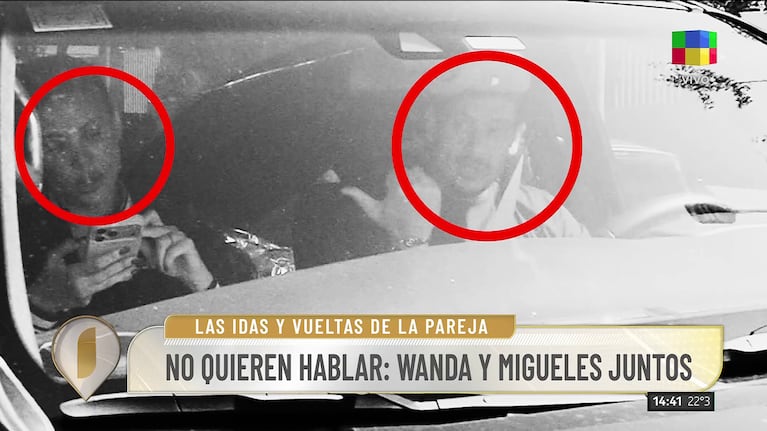 Wanda Nara y Martín Migueles (Foto: captura de América).