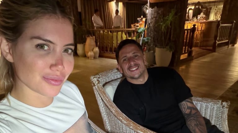 Wanda Nara y Martín Migueles. Foto: Captura de Instagram Stories (@wanda_nara)