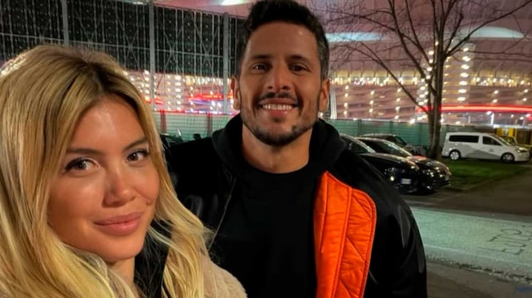 Wanda Nara y Martín Migueles (Foto: Instagram @naiaravecchio)