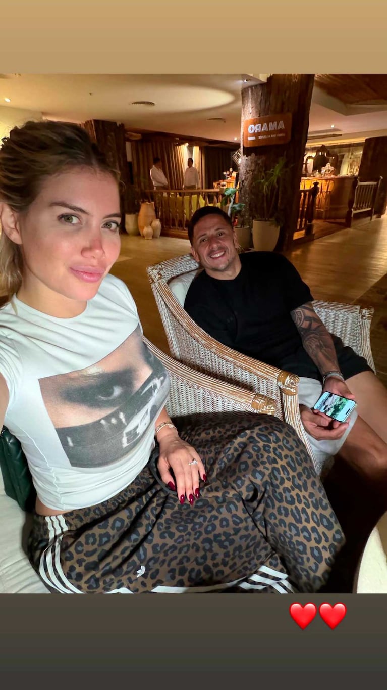 Wanda Nara y Martín Migueles (Foto: Instagram @wanda_nara)