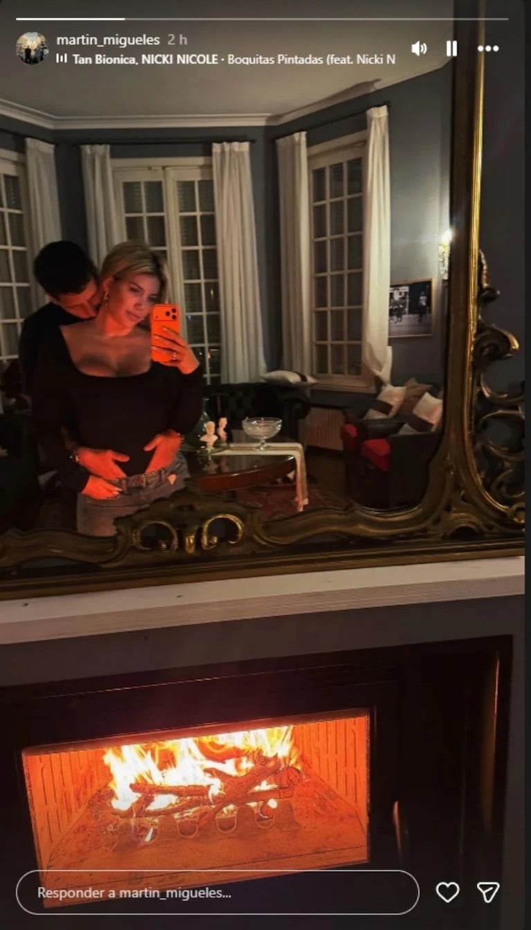 Wanda Nara y Martín Migueles, más enamorados que nunca: el romántico posteo que revolucionó las redes. Crédito: Instagram