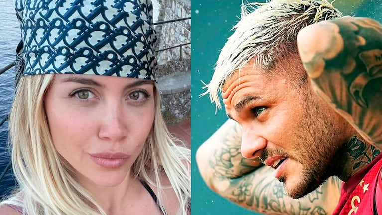 Wanda Nara y Mauro Icardi.