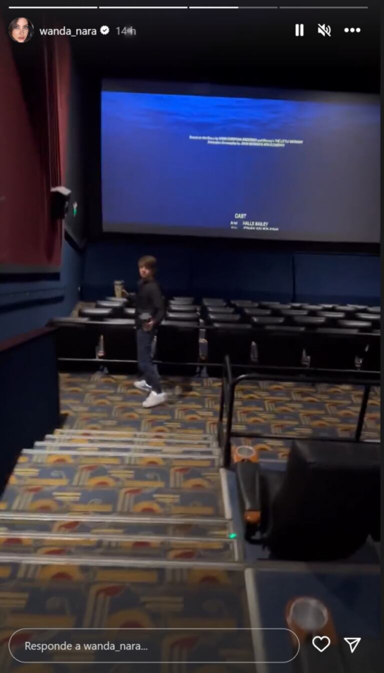 Wanda Nara y Mauro Icardi cerraron una sala de cine para sus hijos: la película que eligieron