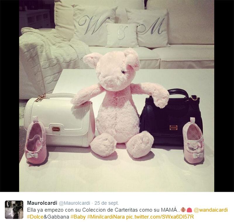 Wanda Nara y Mauro Icardi: cuatro meses de casados y más regalos para la hija que viene en camino (Foto: Twitter)