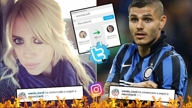 Wanda Nara y Mauro Icardi dejaron de seguirse en las redes. (Foto: Web)