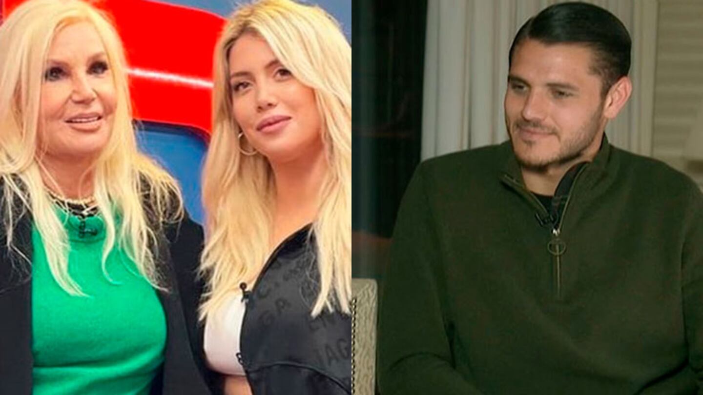 Wanda Nara y Mauro Icardi en la entrevista con Susana Giménez.