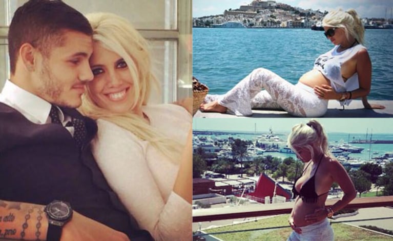 Wanda Nara y Mauro Icardi esperan su primer hijo (Fotos: Web). 