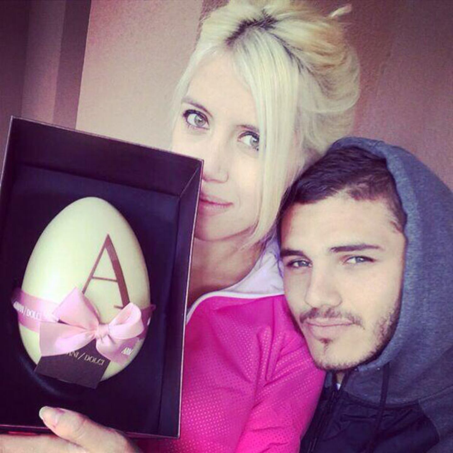 Wanda Nara y Mauro Icardi. (Foto: Twitter)