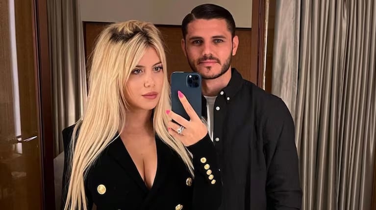 Wanda Nara y Mauro Icardi. Foto: Web