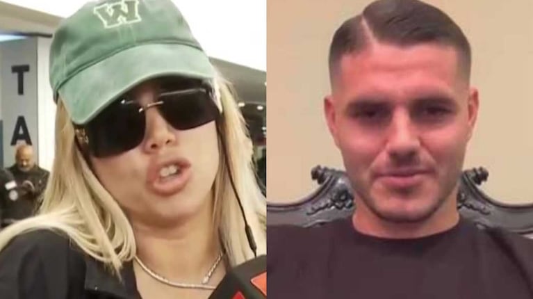 Wanda Nara y Mauro Icardi (Fotos: capturas América TV)