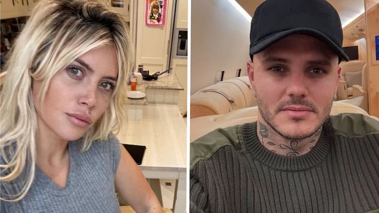 Wanda Nara y Mauro Icardi. (Fotos: Instagram @wandanara y @mauroicardi)