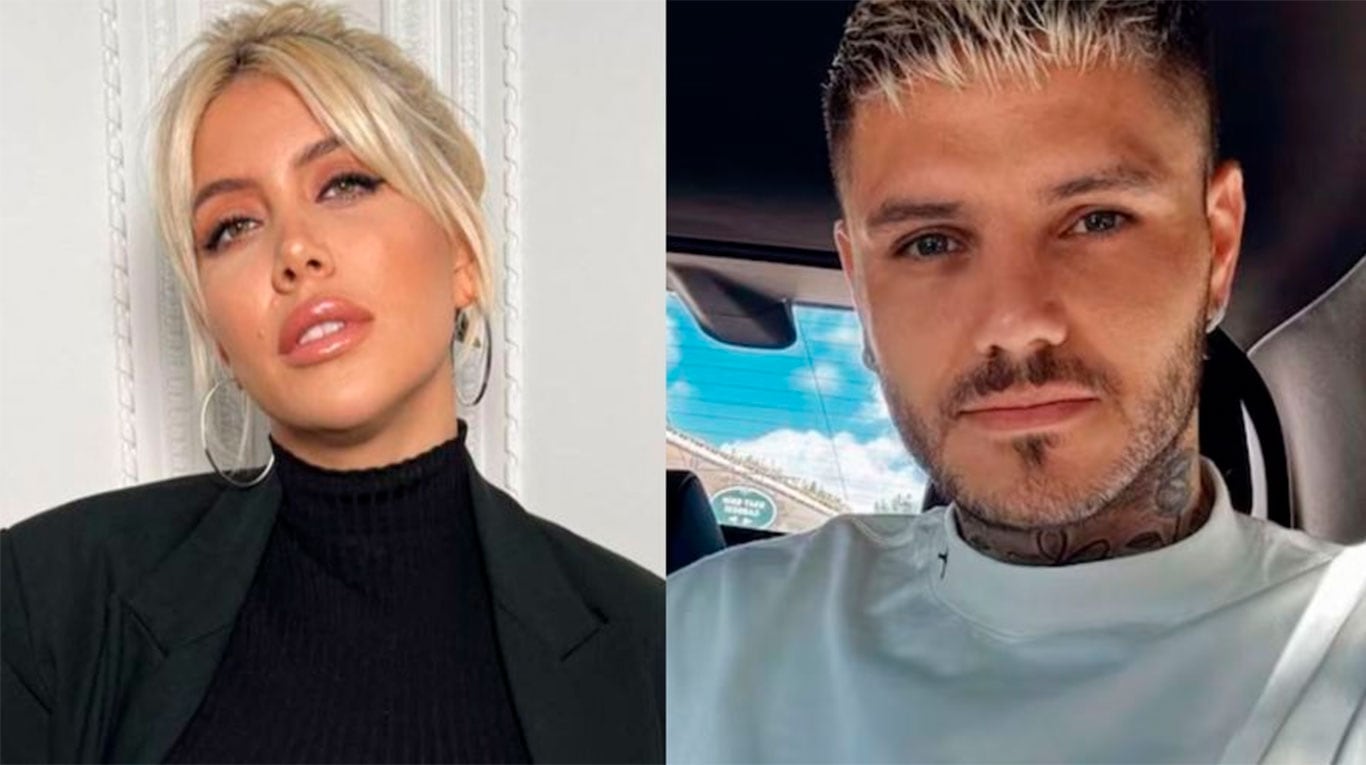 Wanda Nara y Mauro Icardi (Fotos: redes sociales).