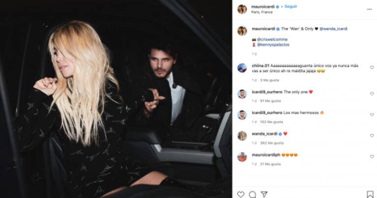 Wanda Nara y Mauro Icardi intercambiaron pícaros mensajes tras discutir frente a Susana Giménez: "La única"