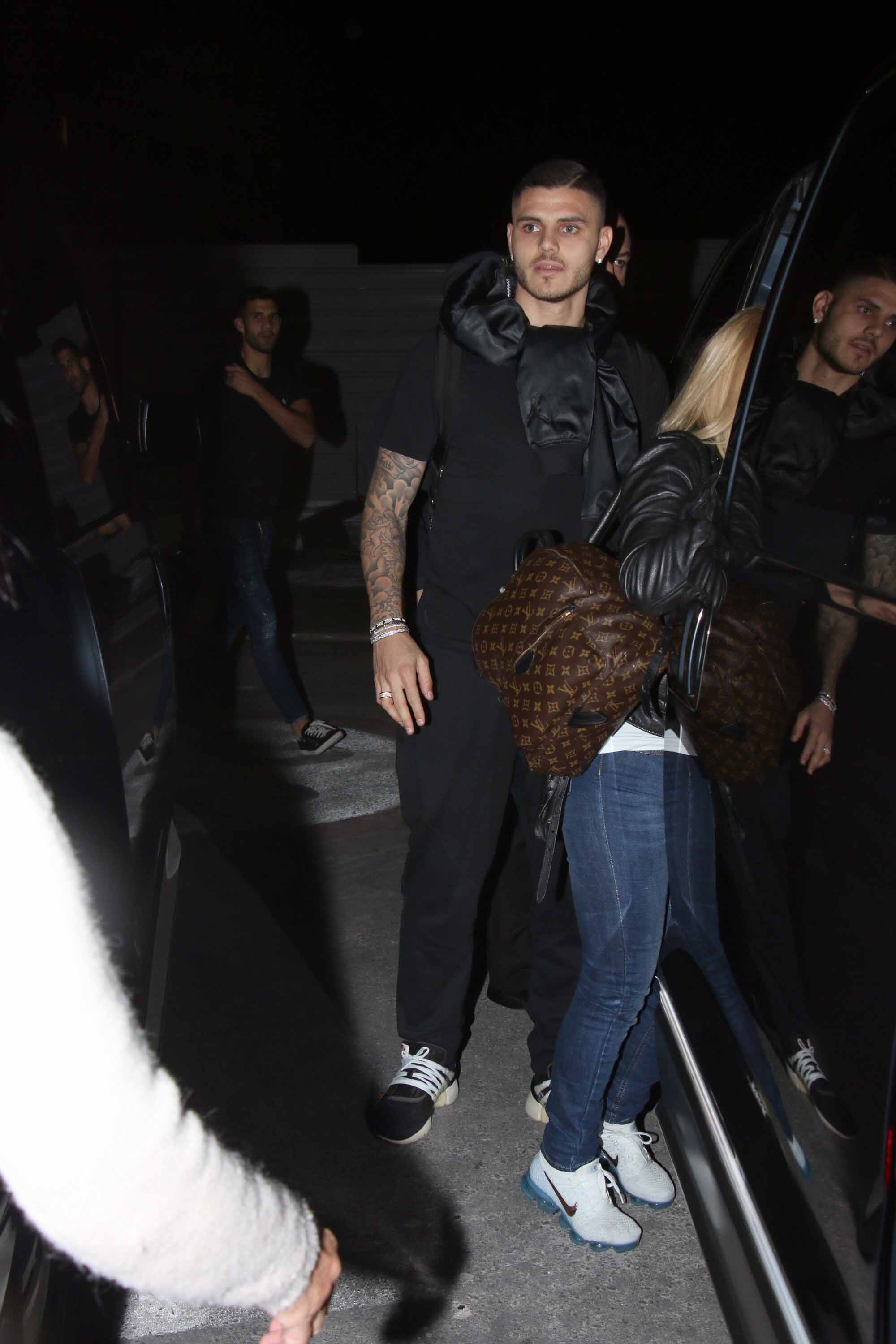 Wanda Nara y Mauro Icardi llegaron al país para celebrar Año Nuevo. Foto: Movilpress