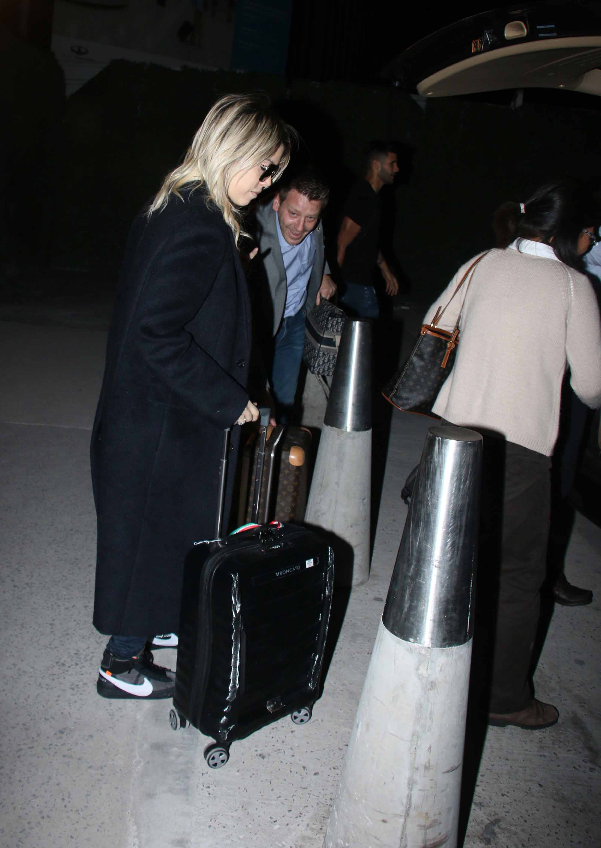 Wanda Nara y Mauro Icardi llegaron al país para celebrar Año Nuevo. Foto: Movilpress