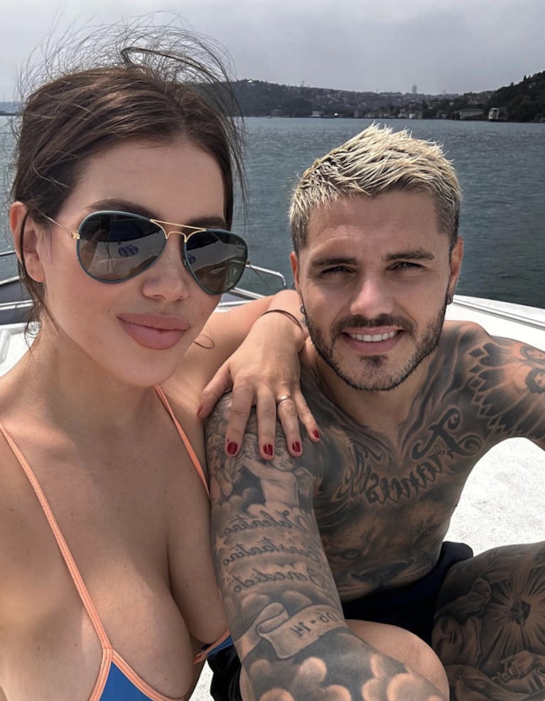 Wanda Nara y Mauro Icardi navegaron por Estambul en un yate de lujo: el impactante álbum de fotos