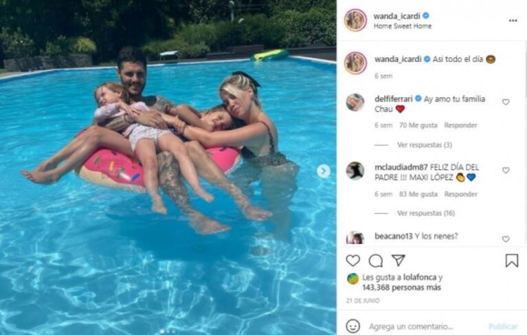 Wanda Nara y Mauro Icardi, protagonistas de un sorpresivo rumor de crisis: ya no se muestran juntos en redes 