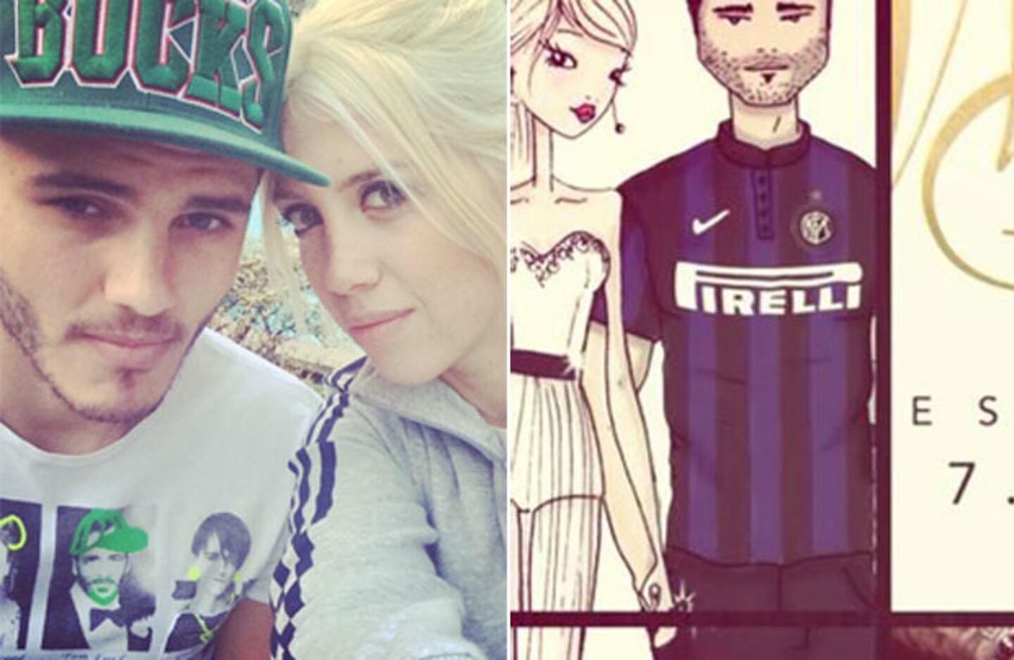 Wanda Nara y Mauro Icardi se casan el 7 de junio. (Fotos: Twitter)