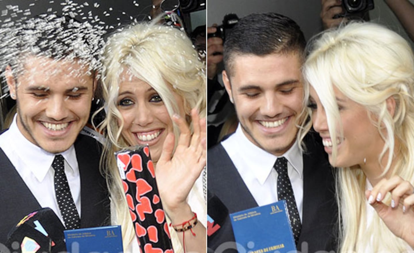 Wanda Nara y Mauro Icardi se casaron por civil. (Fotos: Jennifer Rubio-Ciudad.com)