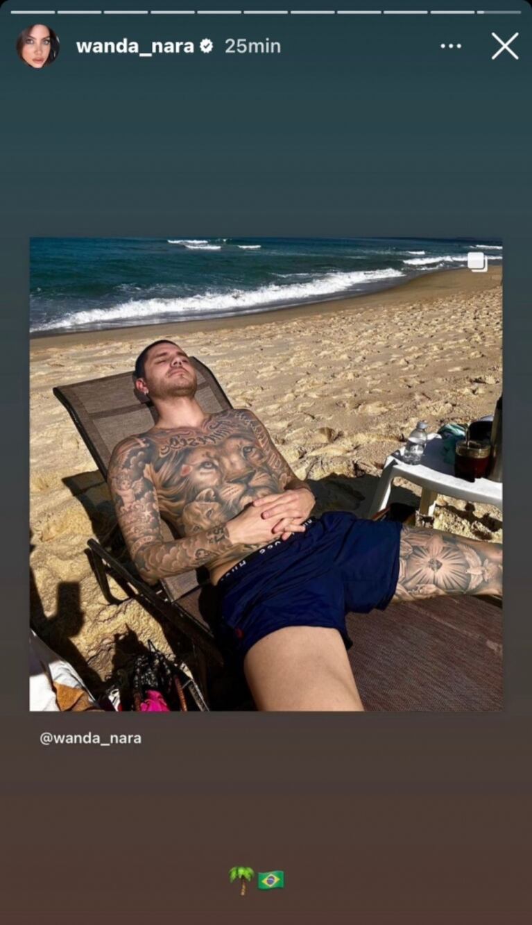 Wanda Nara y Mauro Icardi se fueron de Argentina: las románticas fotos juntos en avión privado