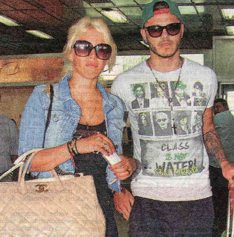 Wanda Nara y Mauro Icardi, su regreso a Buenos Aires (Foto: Diario Popular)