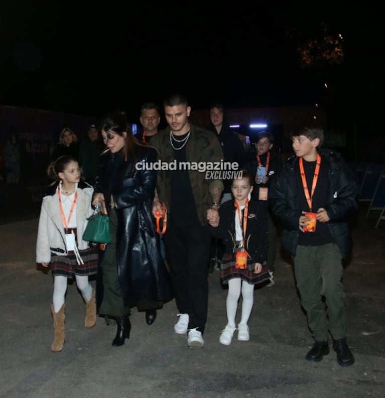 Wanda Nara y Mauro Icardi tuvieron su primera salida en familia por Buenos Aires: las fotos