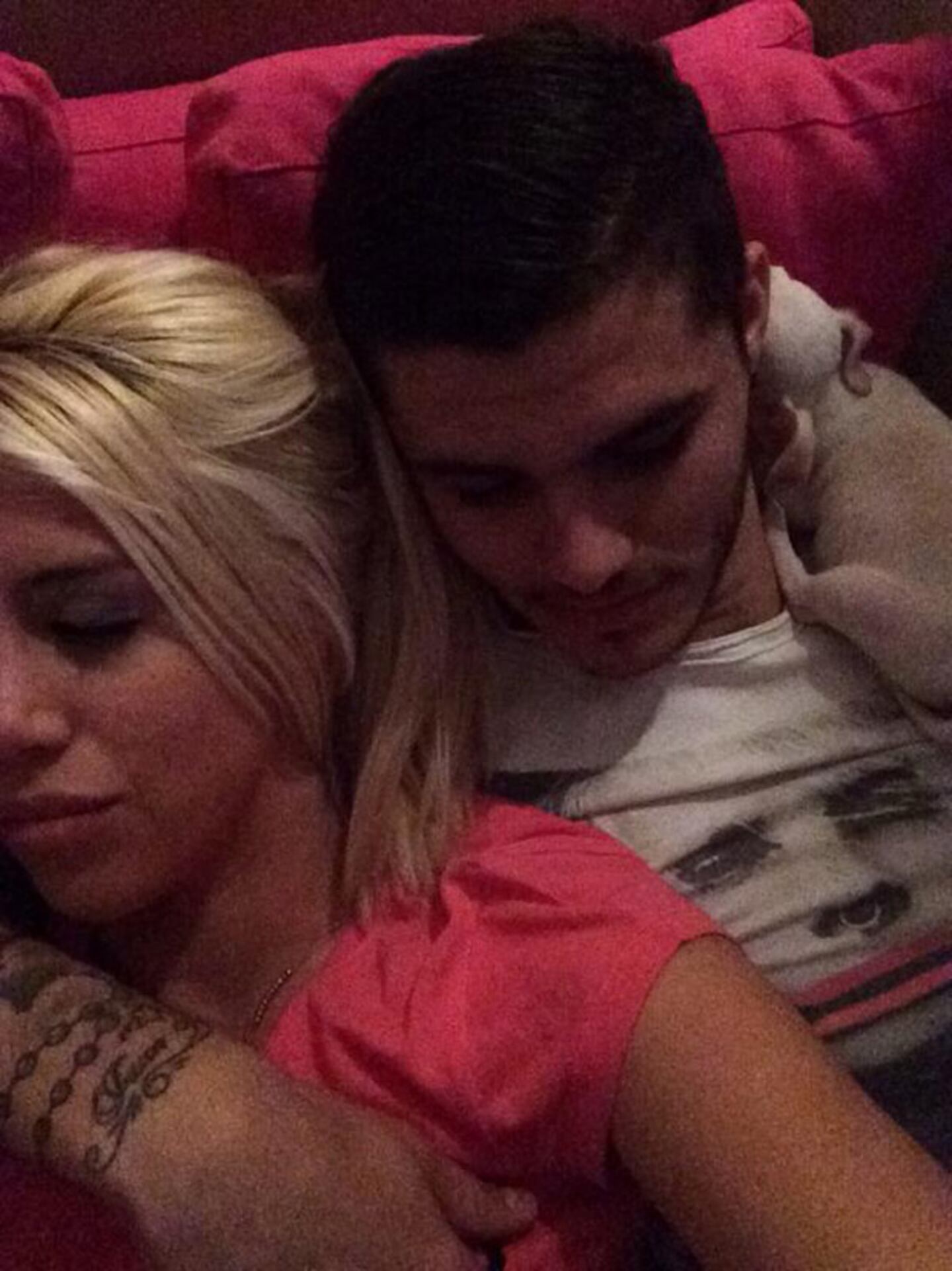 Wanda Nara y Mauro Icardi. (Twitter)