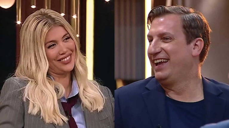 Wanda Nara y Maxi López en MasterChef (Fotos: capturas Telefe)