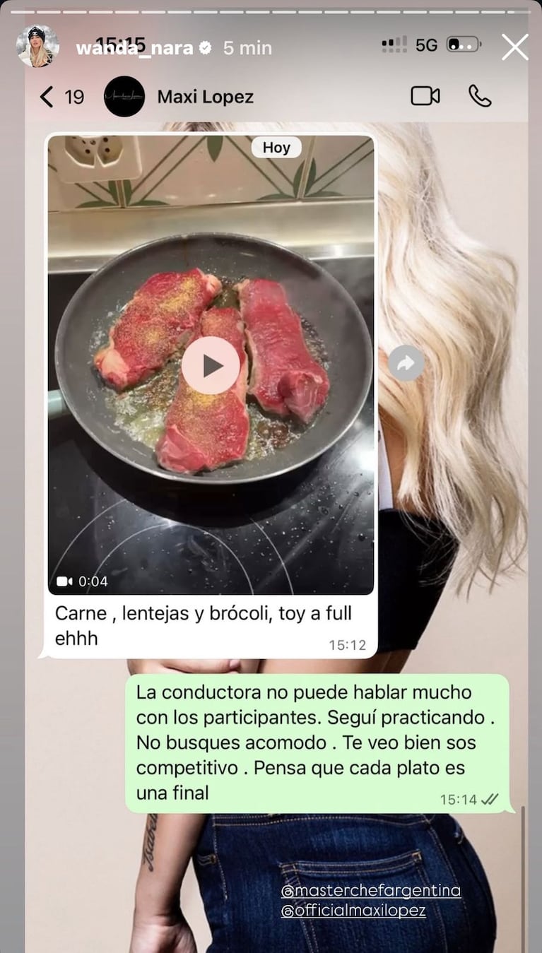 Wanda Nara y Maxi López (Foto: captura de Instagram/@wanda_nara).