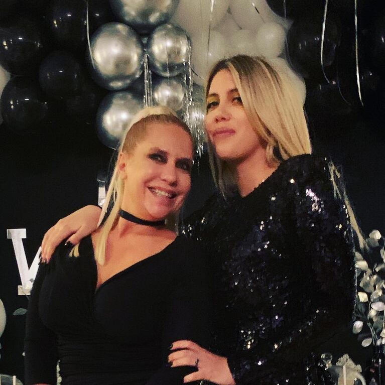 Wanda Nara y Nora Colosimo. Foto: Instagram