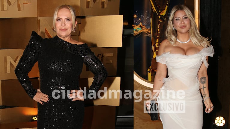 Wanda Nara y Nora Colosimo. Fotos: Movilpress