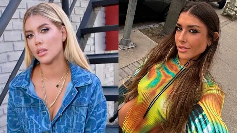 Wanda Nara y su ex asistente Luli Oliver (Fotos: Instagram)