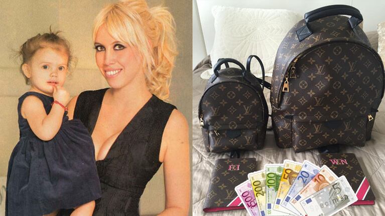 Wanda Nara y su hija Francesca, dos verdaderas fashionistas (Fotos: Web e Instagram).