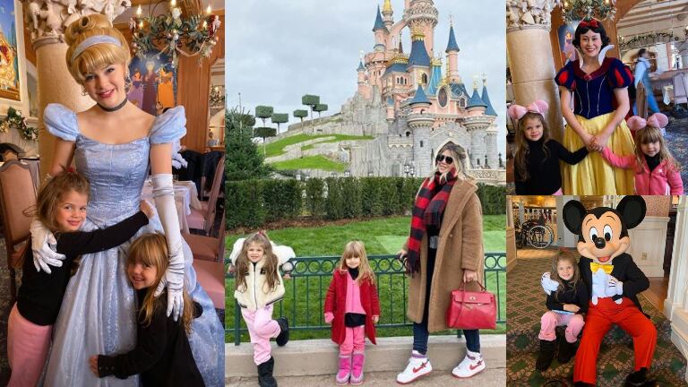 Wanda Nara y sus hijas, de paseo en el mágico mundo de Disney.