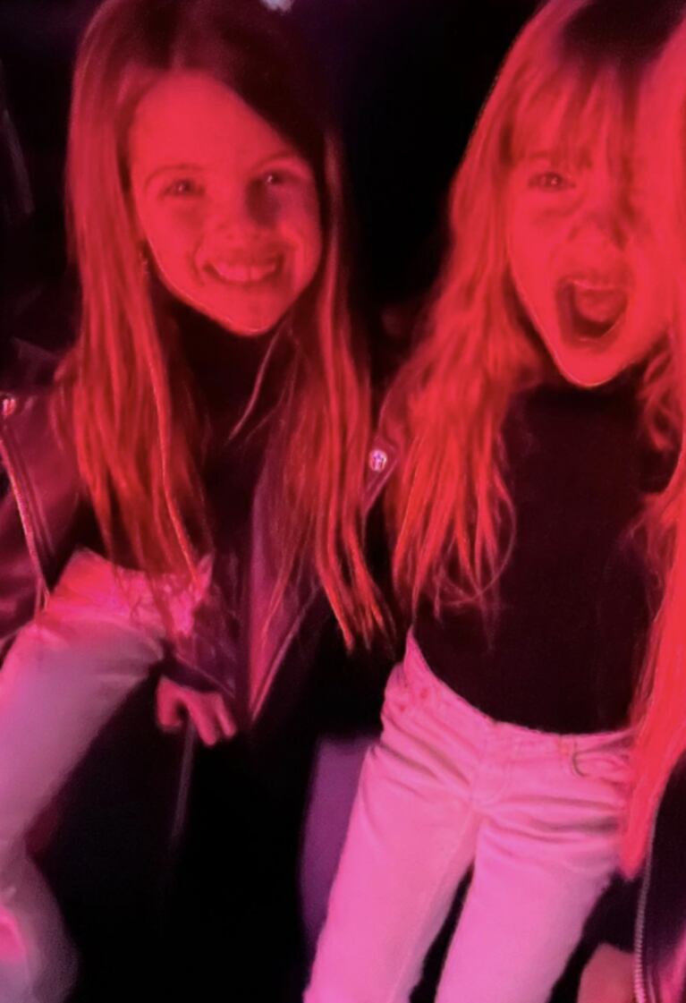 Wanda Nara y sus hijas disfrutaron del recital de Maluma Maluma en París: "Mis pequeñas mejores amigas para siempre"