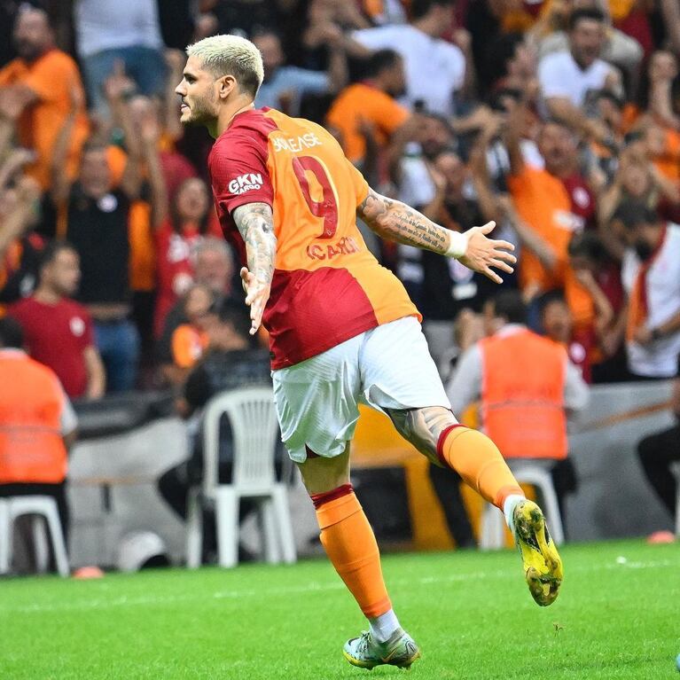 Wanda Nara y sus hijos celebraron la victoria del Galatasaray: Mauro Icardi hizo el gol de la victoria