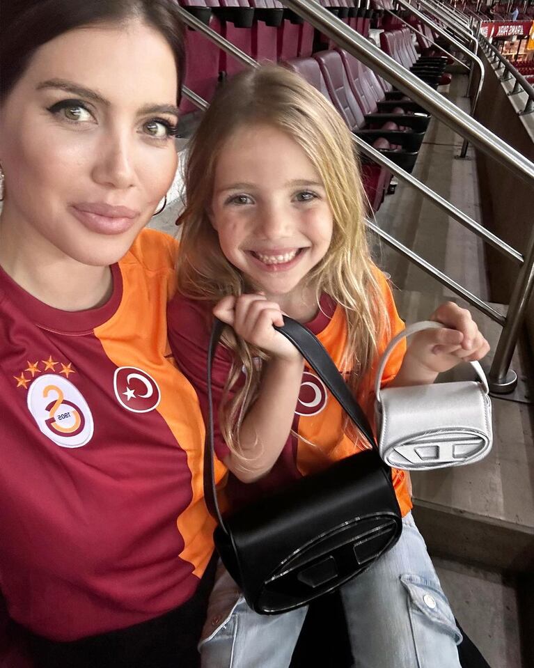 Wanda Nara y sus hijos celebraron la victoria del Galatasaray: Mauro Icardi hizo el gol de la victoria