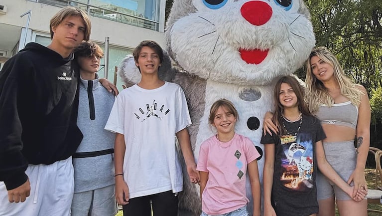 Wanda Nara y sus hijos.  Crédito: Instagram/@wanda_nara