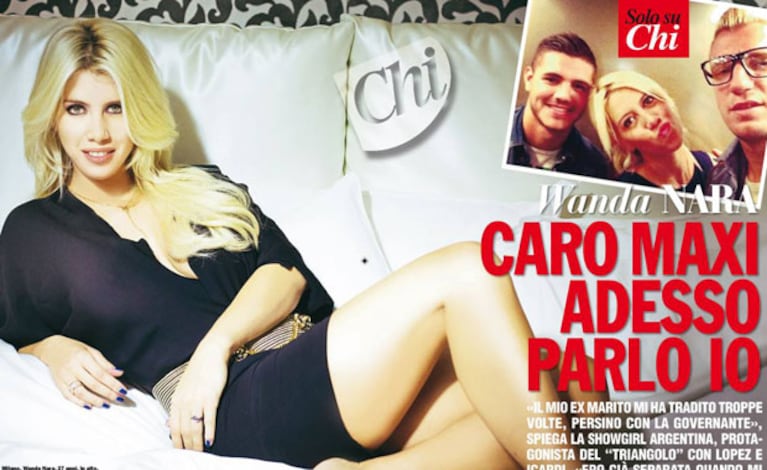 Wanda Nara y sus polémicas declaraciones sobre Maxi López (Foto: Revista Chi). 