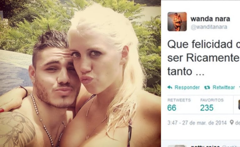 Wanda Nara y un llamativo tweet sobre su relación con Mauro Icardi. (Foto: Twitter)