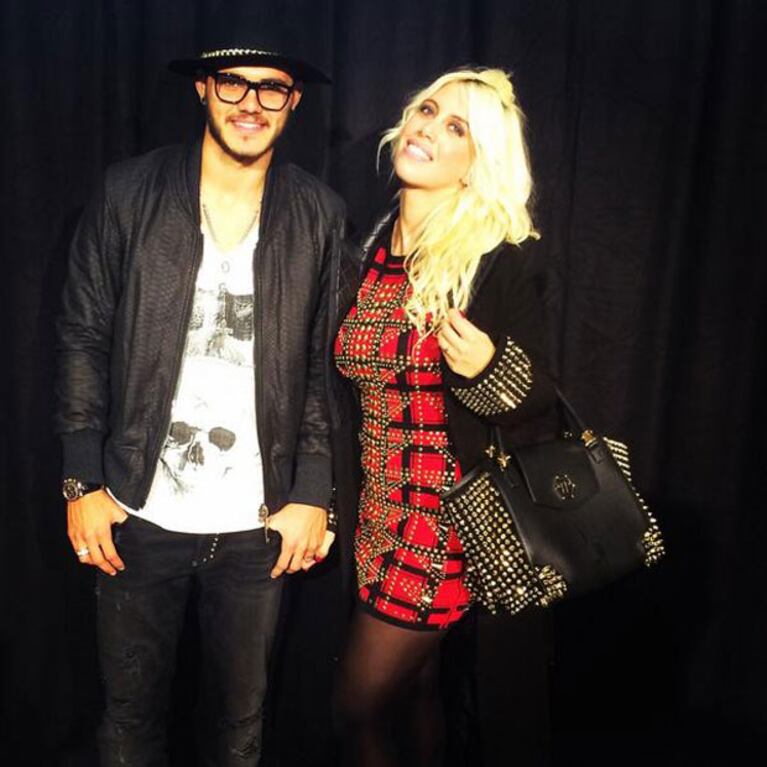 Wanda Nara y un look audaz para su salida romántica con Icardi (Fotos: Twitter). 