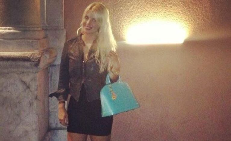 Wanda Nara y un look muy osado para compartir una cena con Maxi (Foto: Twitter). 