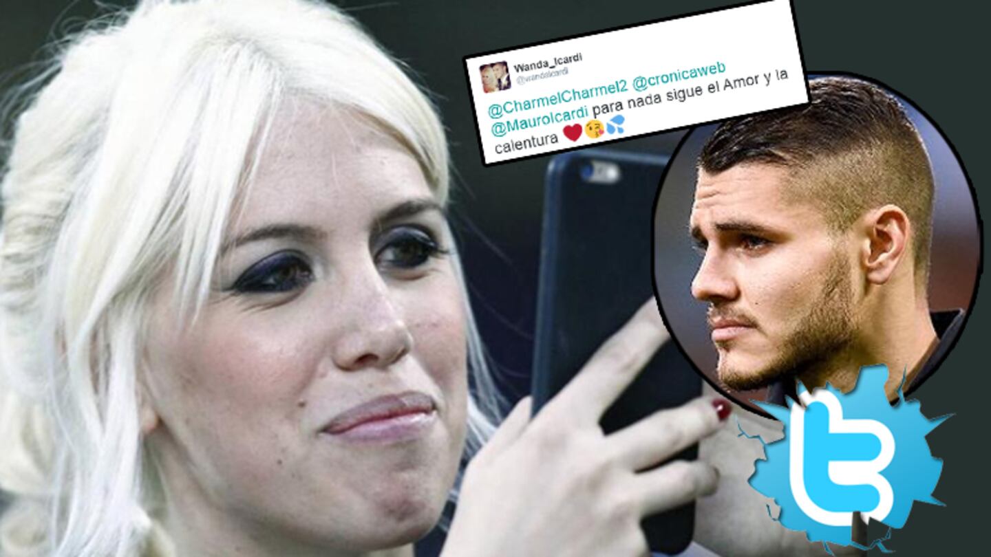 Wanda Nara y un tweet con el que despejó los rumores de crisis con Mauro Icardi (Foto: Twitter y Web)