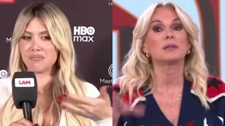 Wanda Nara y Yanina Latorre (Fotos: capturas América TV)