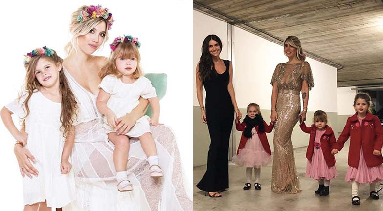 Wanda saludó a las mujeres de su familia en el Día Internacional de la Mujer.