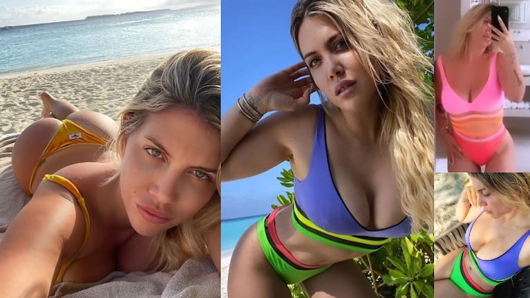 Wanda, una diosa del verano con la valija repleta de bikinis.