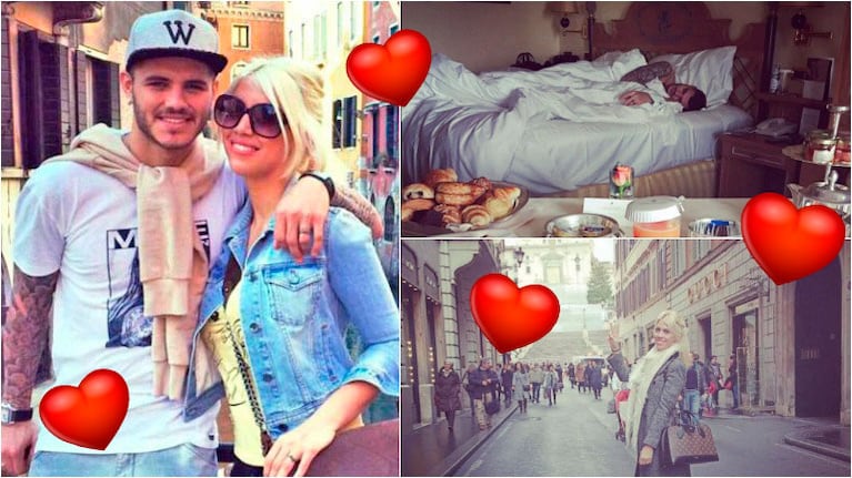 Wanda y su finde romántico en Roma con Icardi: "Lo chapo en 3, 2, 1…". Foto: Instagram