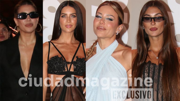 Wanda y Zaira Nara, Evangelina Anderson y Lola Latorre en los Premios Ídolo 2025 (Fotos: Movilpress).