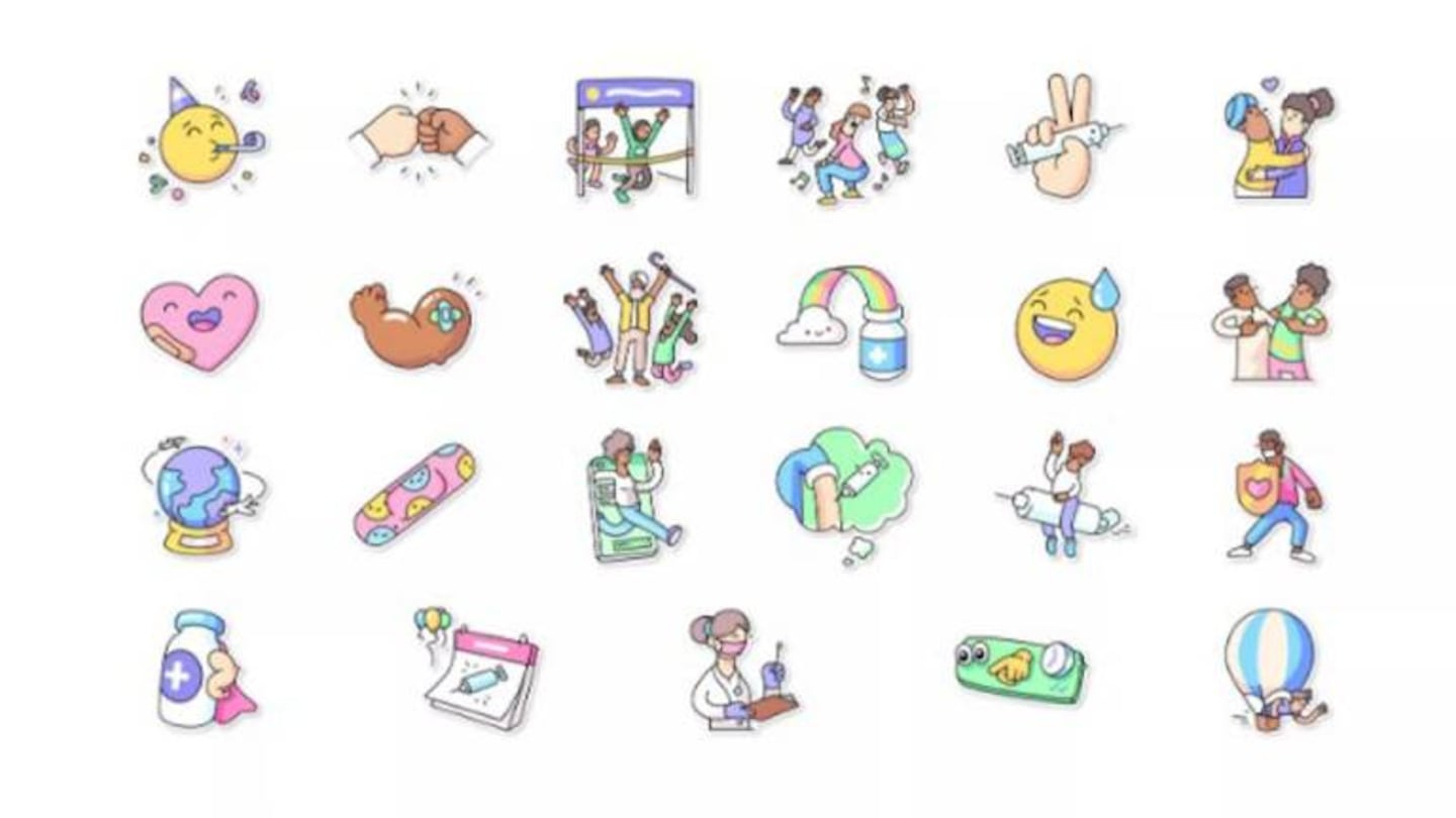 WhatsApp incorpora varios stickers para expresar sentimientos sobre vacunas